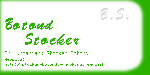 botond stocker business card